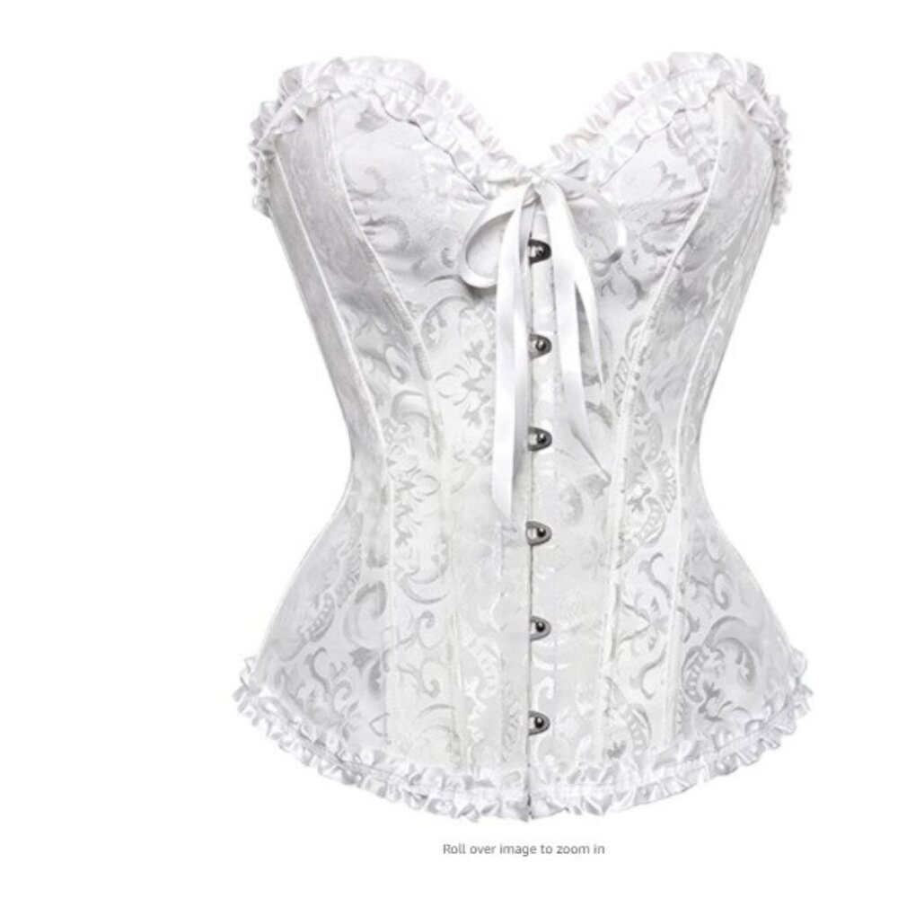 Corsets Lace Up Busiter body sharper Women's Lingerie Color White